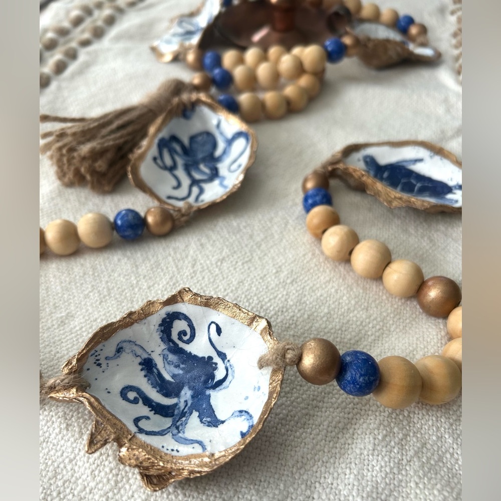 Handmade Farmhouse Coastal Garland 64 inches